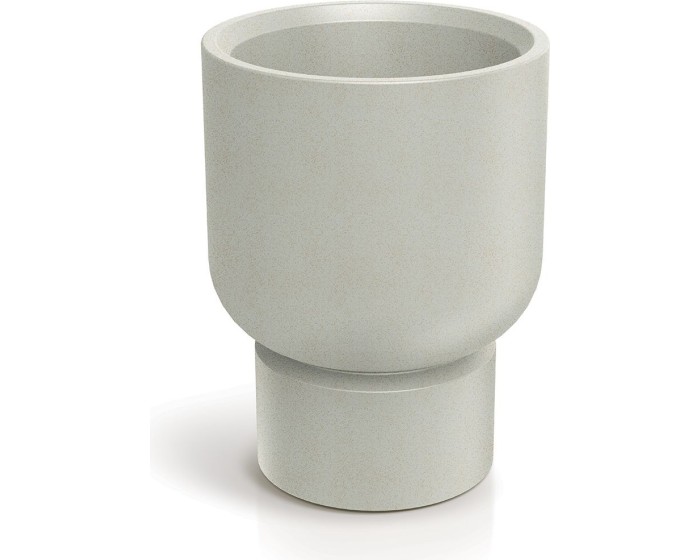 Plastový květináč MOLTAS BASE ROUND MIDL 40 cm pískový