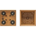 Květináč MADERAN SQUARE HIGH ECO WOOD 38,5 cm natural hnědý