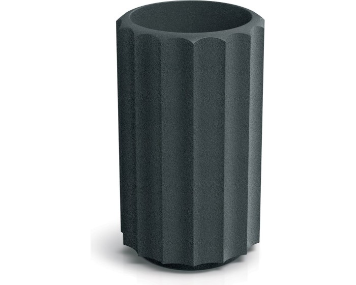 Plastový květináč RONAN LINE HIGH 28 cm grafitový