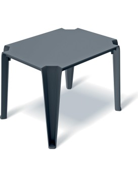Plastový konferenční stůl LOTTIES 77x59x56,5 cm uhelný