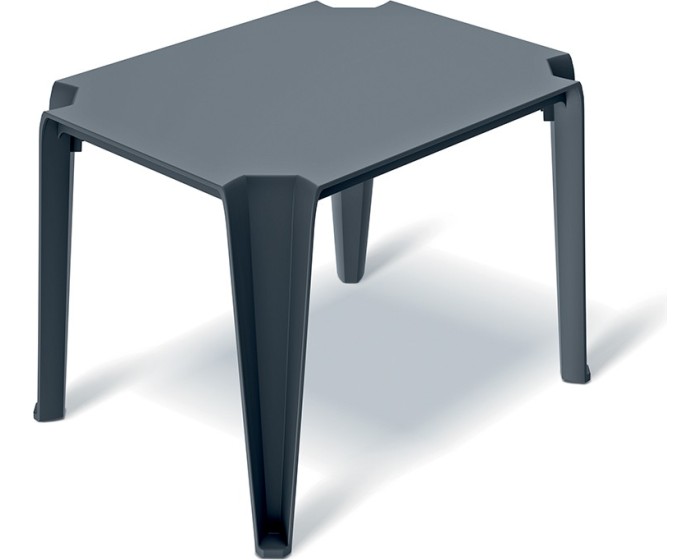 Plastový konferenční stůl LOTTIES 77x59x56,5 cm uhelný