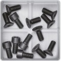 Sada úložných boxů 4 ks UNITEX 11 x 11 x 11,2 cm černá