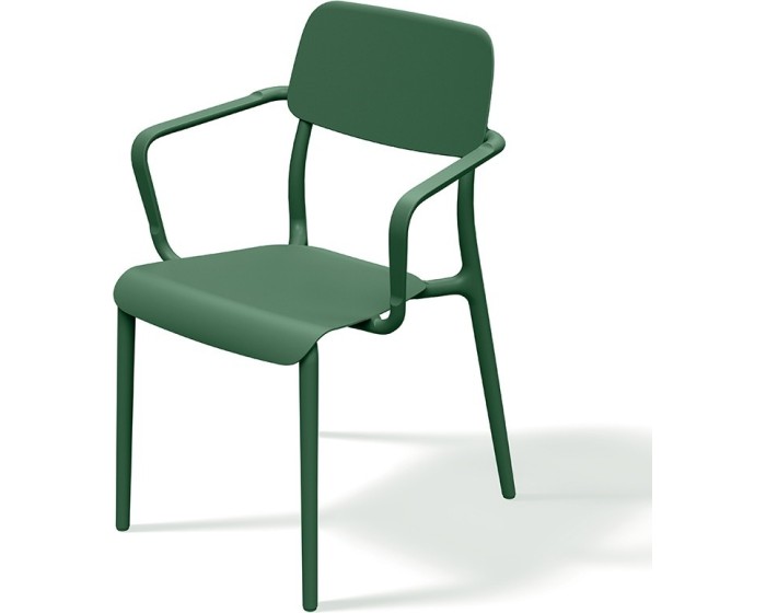 Zahradní židle Rimos 57 cm s područkami zelená