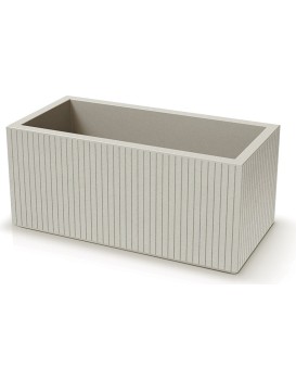 Plastový květináč COROS CASES 80 cm pískový