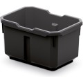 Sada úložných boxů 4 ks TITANIO 15,6 x 11 x 19,5 cm černo-červená