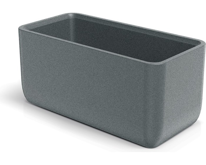 Plastový květináč MOLTAS CASE 80 cm granitově šedý