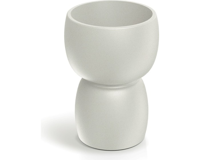 Plastový květináč DUALOS ROUNDOS pískový