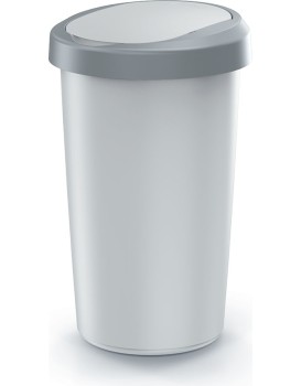 Odpadkový koš COMPACTO FLAS 50 L popelavě šedý/světle šedý