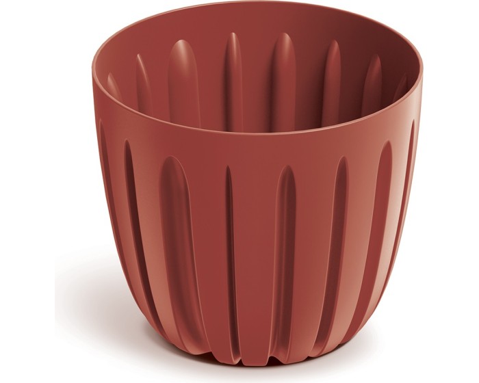 Plastový květináč WARIOS retro červený