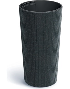 Květináč Lamie Slim Eco Wood antracit