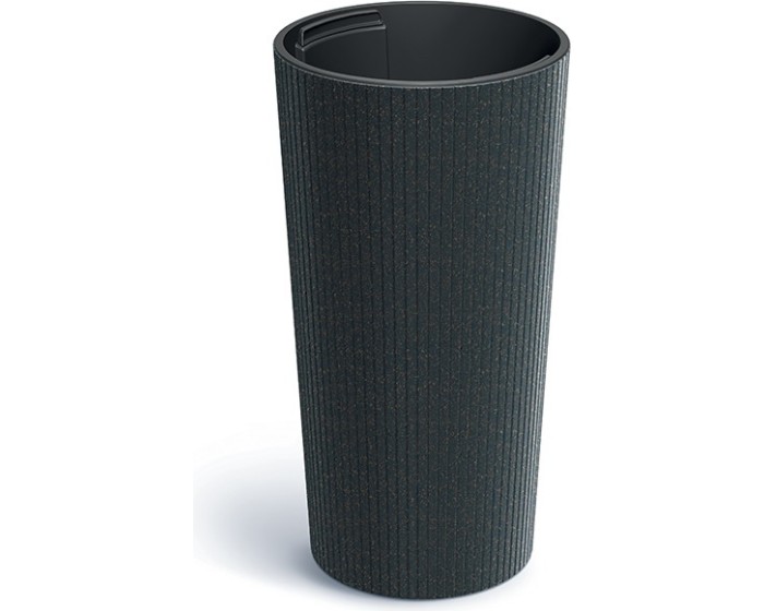 Květináč Lamie Slim Eco Wood antracit