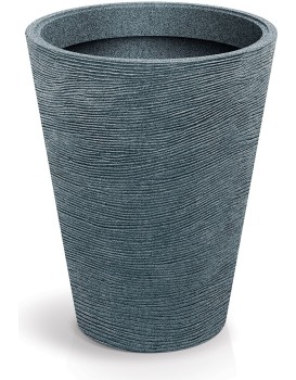 Plastový květináč TUBRAN ROUND MIDL 48 cm granitový