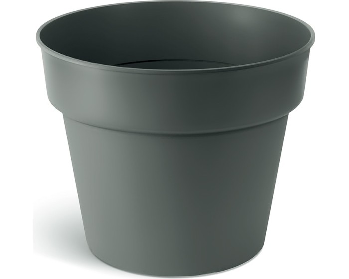 Plastový květináč PLANTIS odstín šedý kámen matný