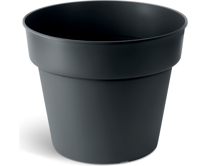 Plastový květináč PLANTIS černý matný
