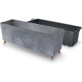 Truhlík s vkladem CORBI III 77 cm tmavě šedý