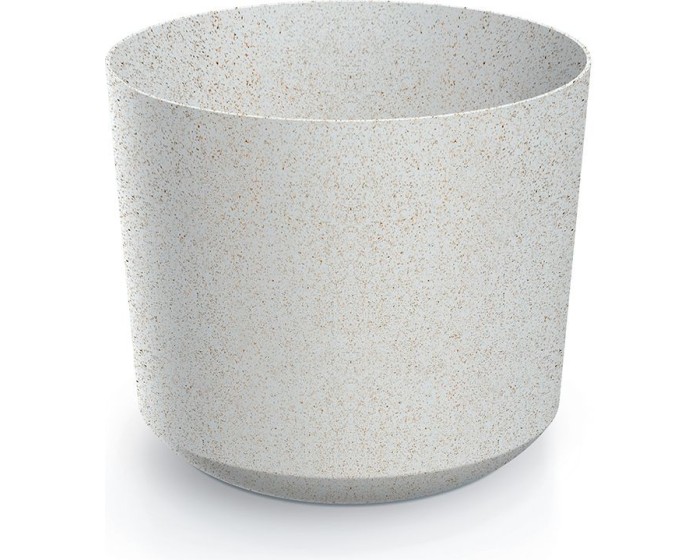 Květináč TUBOS ECO WOOD bílý matný