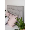 Čalouněná postel Honey 180x200 dvoulůžko - šedé