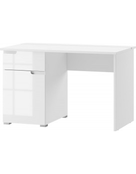 Psací stůl Selene 120 cm bílý lesk/mat
