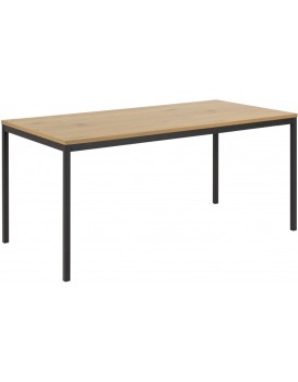 Jídelní stůl Seaford 160x80x74 cm dub divoký/černá