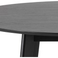 Kulatý jídelní stůl 140 cm Roxby černý