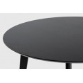 Kulatý jídelní stůl 105 cm Roxby černý