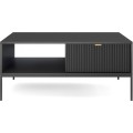Konferenční stolek Nova 104 cm černý/černý rám