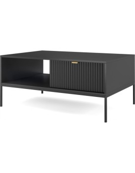 Konferenční stolek Nova 104 cm černý/černý rám