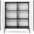 Komoda Nova 104 cm černá/černý rám