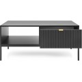 Konferenční stolek Nova 104 cm černý/černý rám