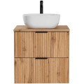Set skříňky a desky pod umyvadlo Casad 60 cm dub wotan