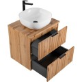 Set skříňky a desky pod umyvadlo Casad 60 cm dub wotan