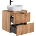 Set skříňky a desky pod umyvadlo Casad 60 cm dub wotan