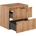 Set skříňky a desky pod umyvadlo Casad 60 cm dub wotan
