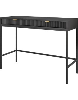 Toaletní stolek Nova 104 cm černý/černý rám
