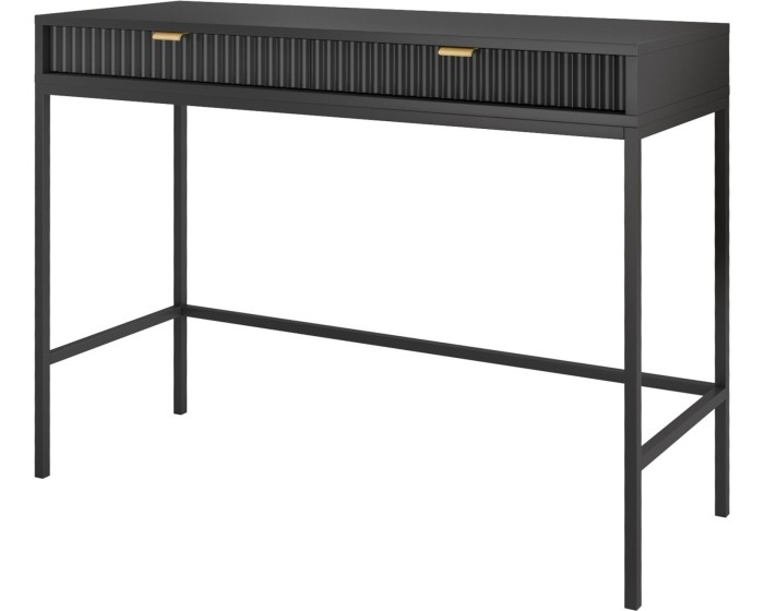 Toaletní stolek Nova 104 cm černý/černý rám