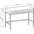 Toaletní stolek Nova 104 cm černý/černý rám
