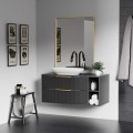 Závěsná umyvadlová skříňka s deskou Avila 80 cm černá