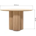 Jídelní stůl Ritz 121 cm dub/jasan