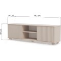 Televizní skříňka Graciela 160 cm béžová/kašmír