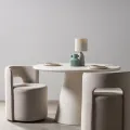 Otočná designová jídelní židle RAVAL béžová
