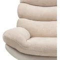 Otočné relaxační křeslo PRIMA s podnožkou béžové