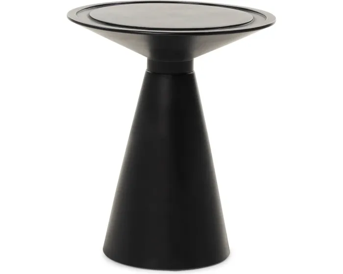 Odkládací stolek Gavi 47 cm beton/černý