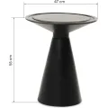 Odkládací stolek Gavi 47 cm beton/černý