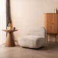 Otočné designové křeslo Giorgia šedo-béžové