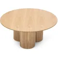 Kruhový konferenční stolek Vesby 100 cm dub přírodní/jasan