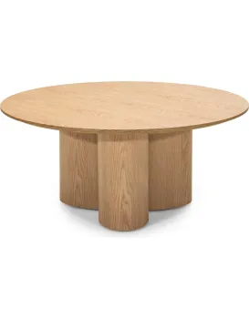 Kulatý konferenční stolek Torino 100 cm dub přírodní
