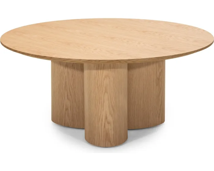 Kulatý konferenční stolek Torino 100 cm dub přírodní