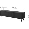 TV stolek Lante 163 cm černý