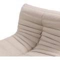 Designové křeslo Fugi béžovo-šedé