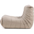 Designové křeslo Fugi béžovo-šedé